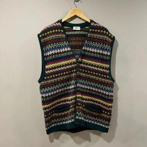 Vtg.  Hugo Boss COOGI Sweater Wool Blend Vest